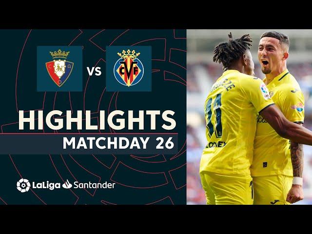 Highlights CA Osasuna vs Villarreal CF (0-3)