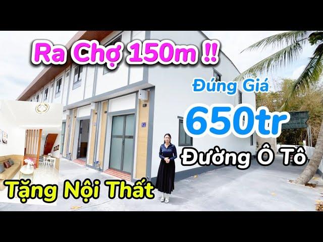 Vị trí 10 điểmRa chợ 150m, tặng nội thất, đường ô tô đúng 650 triệu | Nhà Giá Rẻ Bình Chánh