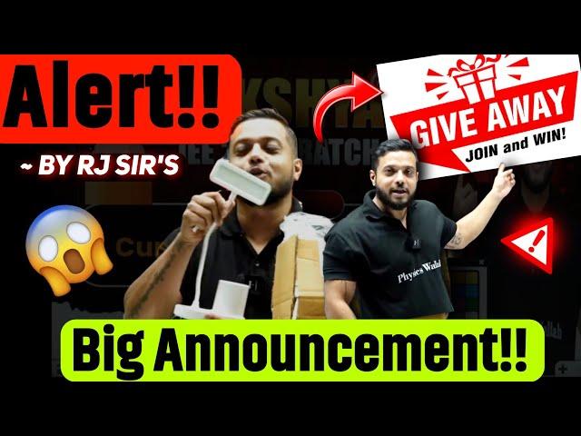 Biggest Announcement ⁉️|RJ Sir Big Announcement | Biggest Give Away  | - Rajwant Sir Honest Talk