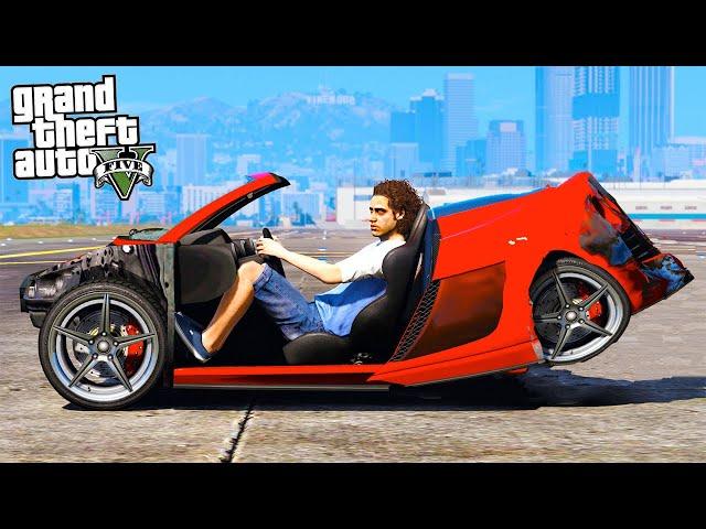 САМЫЕ ЖУТКИЕ АВАРИИ в GTA 5! Реальные повреждения машин! (Моды ГТА 5)