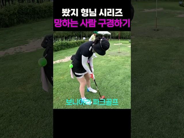 망하는 사람 구경하기  파크골프 퍼팅 시리즈