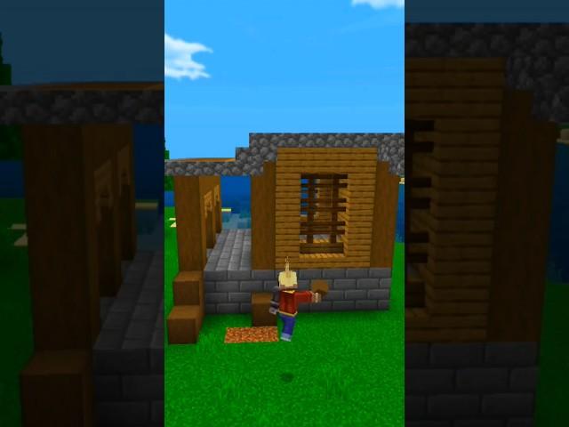 Minecraft Survival House #shorts #viral #minecraftpe #ytshorts #minecraft #shortvideo #housebuild