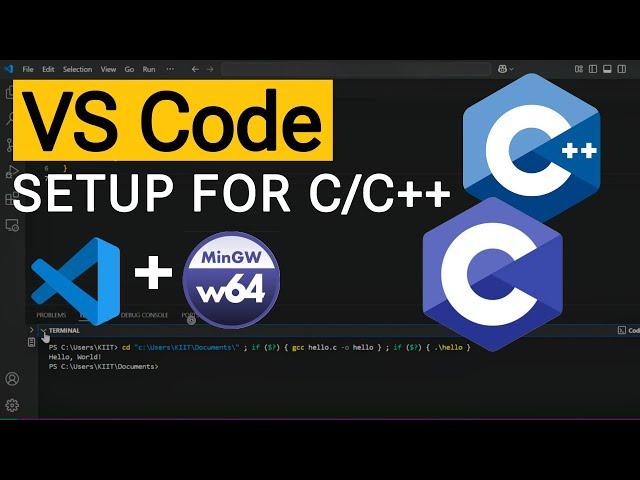 How to Set up Visual Studio Code for C and C++ Programming 2025 | Run C code in VS Code