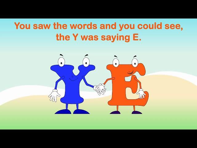 Beginning Reader Grammar Phonics Lesson, Y as E Sound, Irregular Y Ending