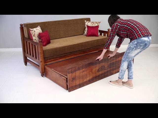 Wooden Erika sofa cum bed Upto 55% Discount - Wooden street