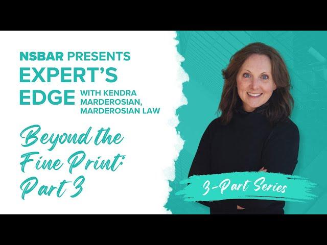 Expert's Edge - Kendra Marderosian with Marderosian Law Pt. 3