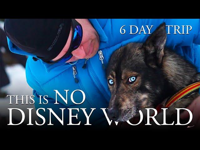 6-Day Arctic Winter Trip with Huskies | Mountain Evacuation, Hard Wind, Wild Nature