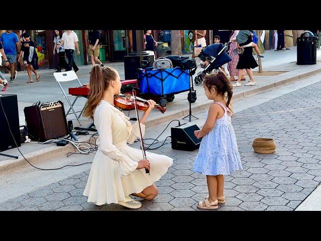 4 year old girl joins me | Adventure Of A Lifetime - Coldplay | Karolina Protsenko - Violin Cover