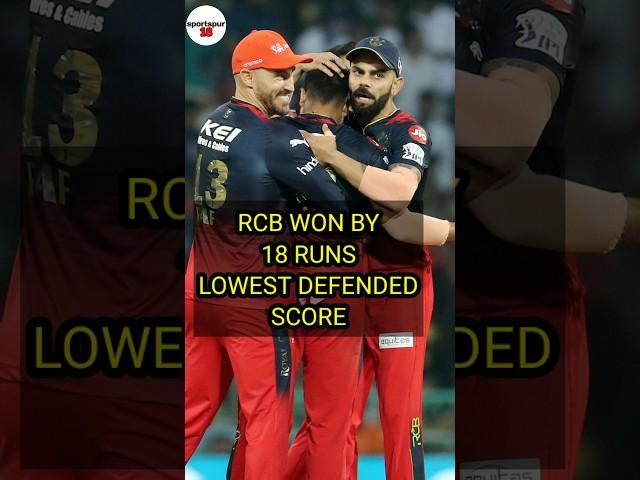 RCB defended the lowest score | LSG vs RCB highlights #shorts #ytshorts #ipl2023 #cricket