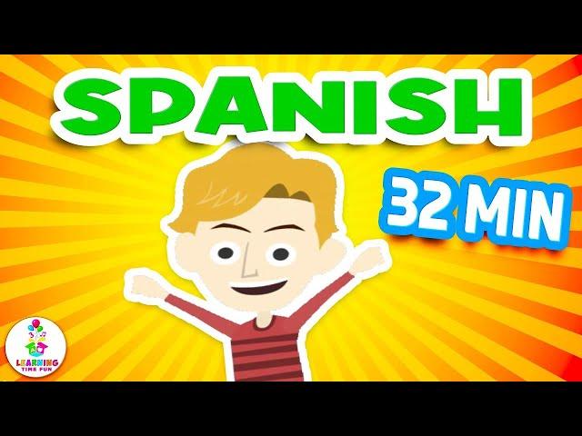 EASY Beginner SPANISH for KIDS! (A Fun SPANISH LANGUAGE Learning Video)