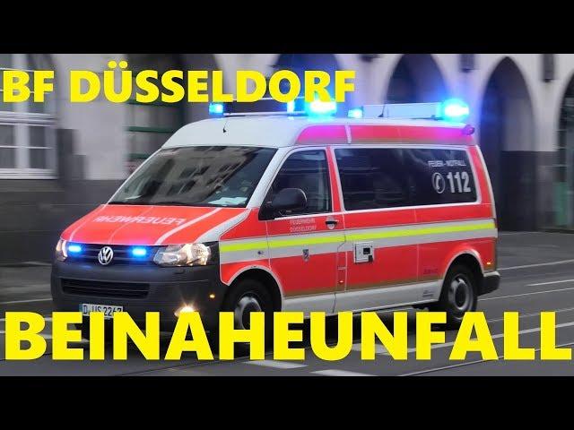 [BEINAHEUNFALL & VOLLBREMSUNG] ELW C DIENST 3 BF DÜSSELDORF #MontisEinsatzfahrten