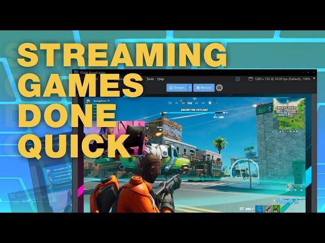 How to Start Live Streaming Games in 2 Minutes!