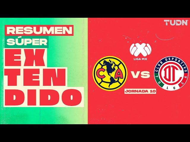 RESUMEN SÚPER EXTENDIDO | América 3-0 Toluca | Liga Mx - CL2025 J10 | TUDN