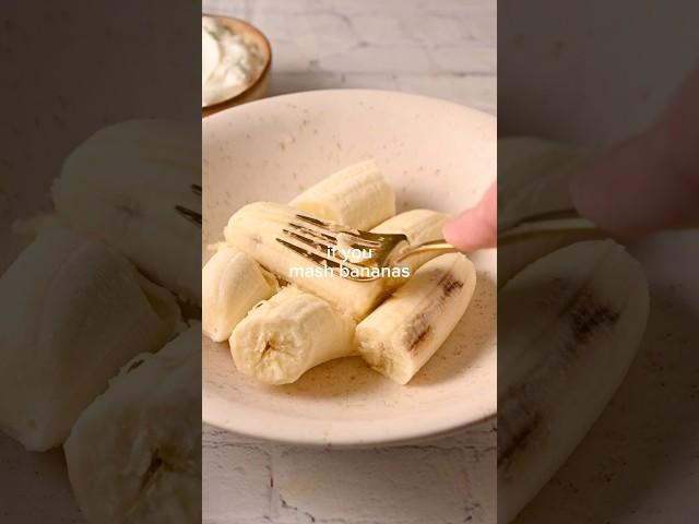 High protein & low calorie! Recipe in comments. #banana #healthydessert #easyrecipe #proteinrecipes