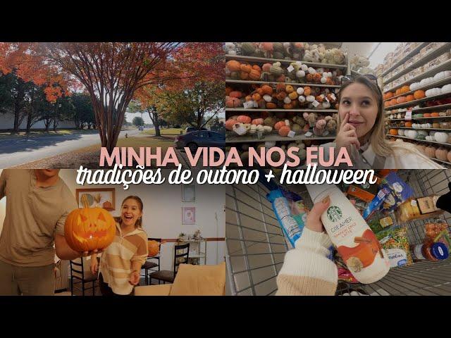 MINHA VIDA NOS EUA | compilado de outubro, halloween, outono e comprinhas (como sempre, rs)