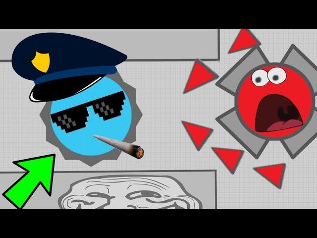 Diep.io FUNNY POLICE TROLL // INSANE FUUNIEST MOMENTS // FT Wormate.io