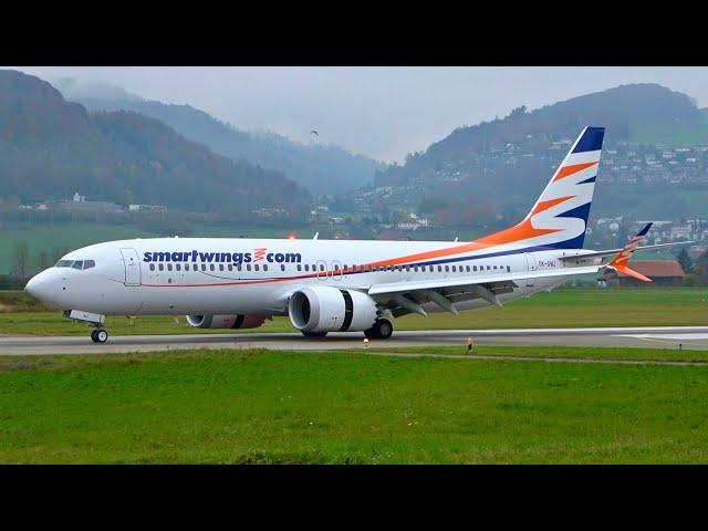 ️ First-Ever Boeing 737 MAX 8 at Bern Airport!  YB Bern On Board! ️