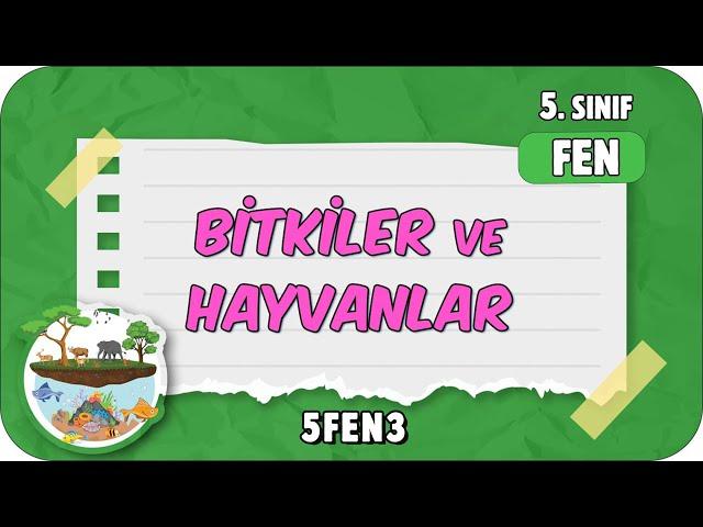 Canlılar Dünyası: Bitkiler ve Hayvanlar  tonguçCUP 1.Sezon - 5FEN3 #2024