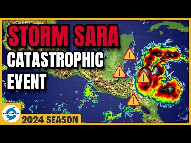 Sara will cause heavy rainfall and flooding in Central America and Mexico. Catastrophic for Honduras