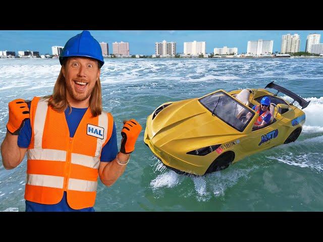 Jet Boat Car | Awesome Water Vehicle Ride with Handyman Hal