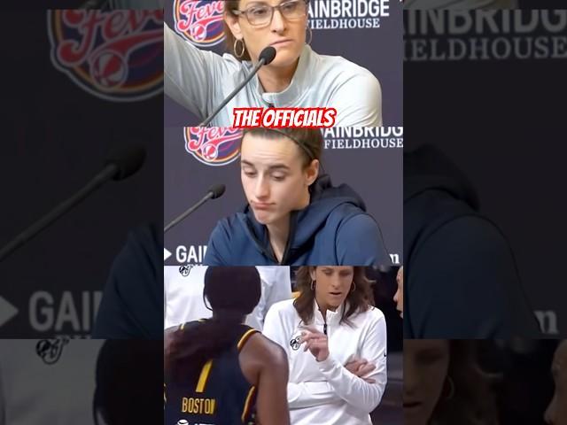 Stephanie White CALLS OUT WNBA OFFICIALS #caitlinclark #basketball #shorts