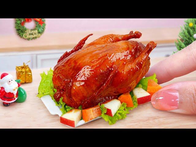 Santa Claus Gift  Cooking Yummy Miniature Christmas Roasted Turkey With Honey  Tina Mini Cooking