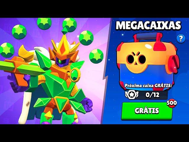 MUITO MELHOR QUE ANTES? ABRI 500 MEGA CAIXAS do BRAWL STARS em 2024!