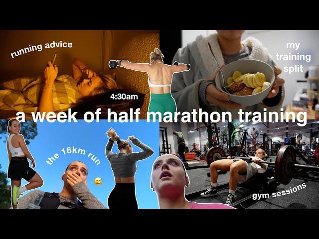 a week of half marathon training | gym sessions | running advice | the 16km run | conagh kathleen