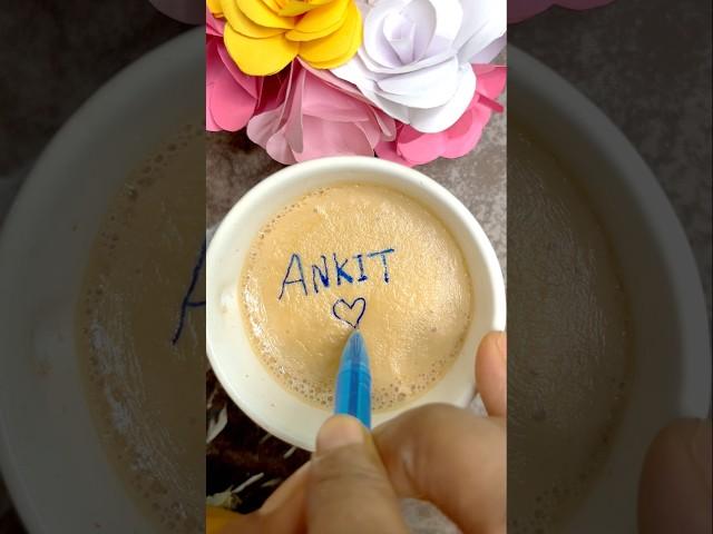Tea writing Ankit  #tea #writing #teaart #shorts #trending #viralvideo #tealovers