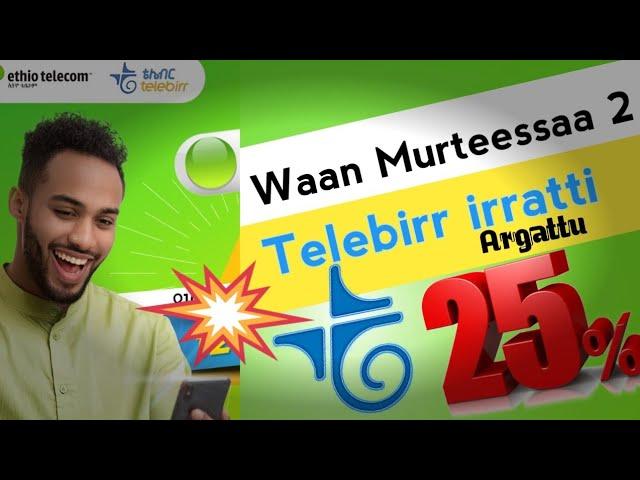 Waan Murteessaa Telebirr irratti/Two usufull tips on Telebirr