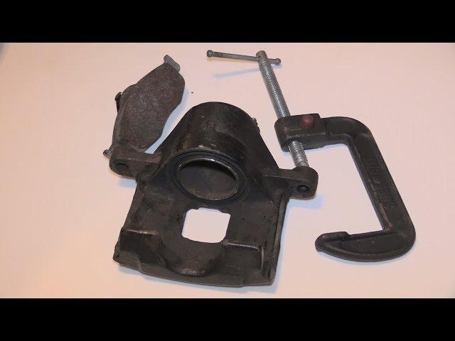 Testing if C-Clamp Can Damage Caliper/Piston & Quick Way to PushBack Piston!