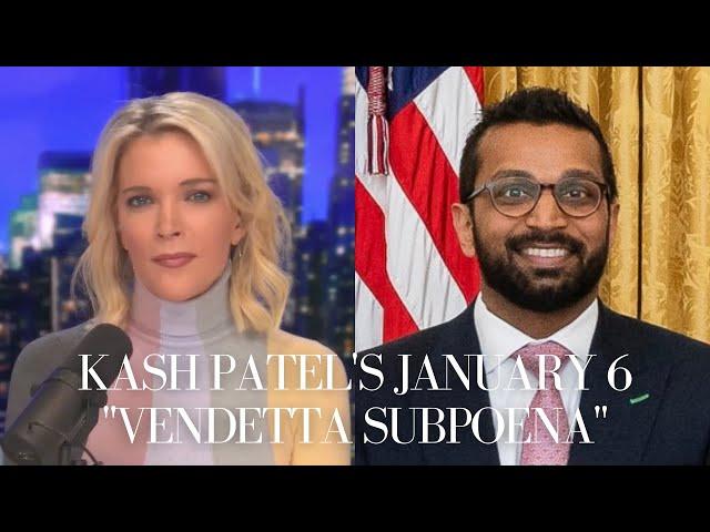 Kash Patel on Steve Bannon & His Own January 6 Committee "Vendetta Subpoena" | The Megyn Kelly Show