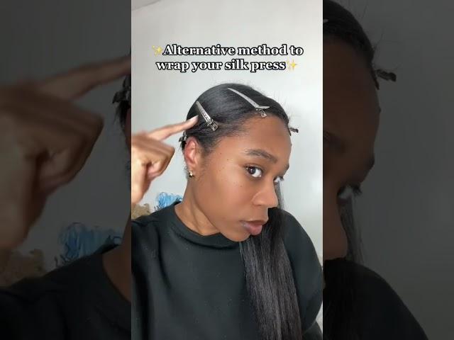 Alternative method to wrap your silk press! | Natural hair | NICKYBNATURAL