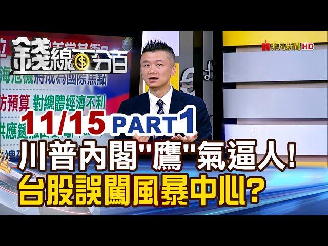 《川普內閣"鷹"氣逼人! 台股恐誤闖風暴中心?》【錢線百分百】20241115-1│非凡財經新聞│