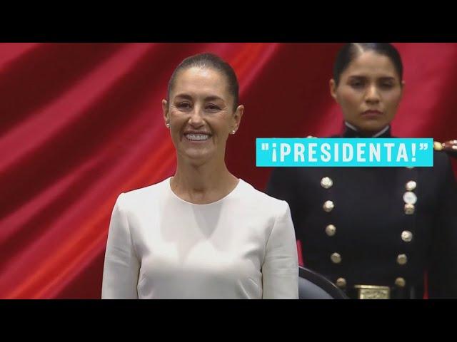 Claudia Sheinbaum sworn in as Mexico's first female president