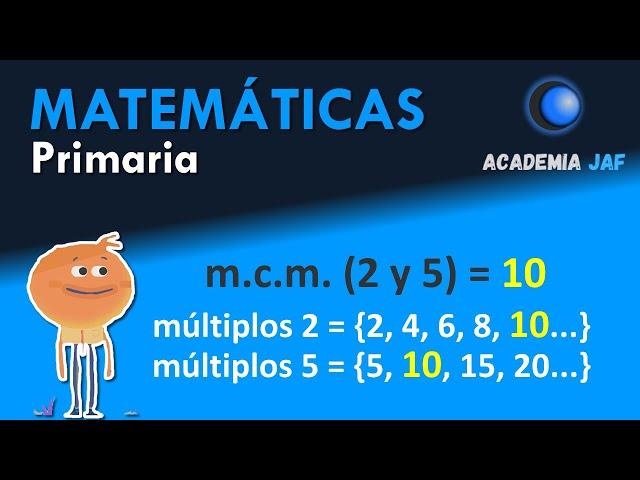 MÍNIMO COMÚN MÚLTIPLO - Concepto