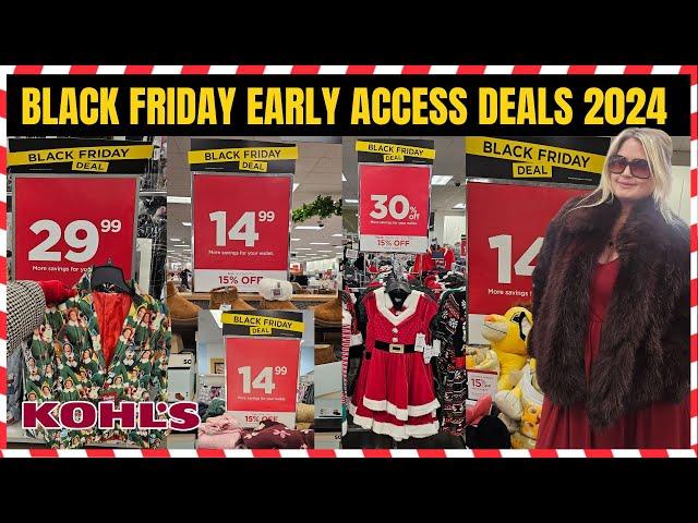 KOHL'S BLACK FRIDAY EARLY ACCESS DEALS IN STORE | STORE WALK THRU #kohls #blackfriday