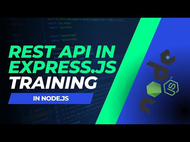 How To Create a Rest API With Express.js in Node.js || codeDot