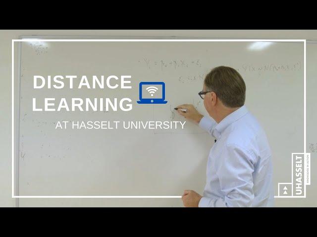 Distance learning at Hasselt University