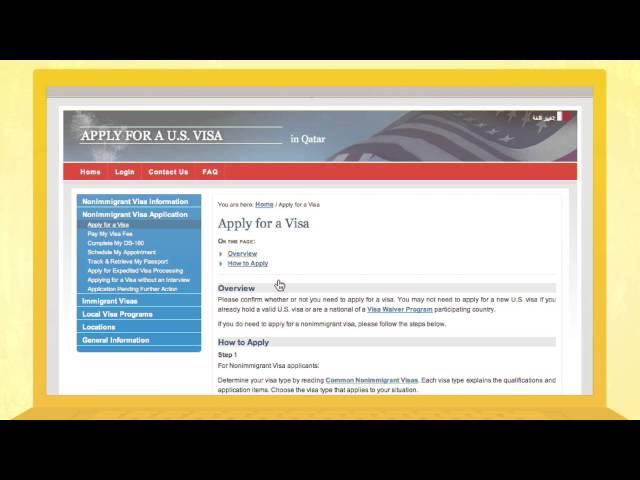 How to Apply for an American Visa (English)