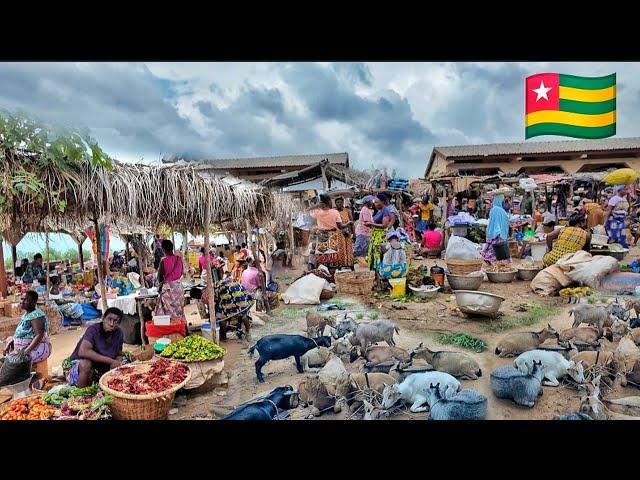 largest rural village market in Djoda Agoegan Togo west Africa. Cost of living in my African village