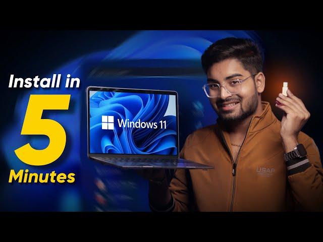 Install Windows 11 from USB without Losing Data | With Bootable USB Pendrive on new PC