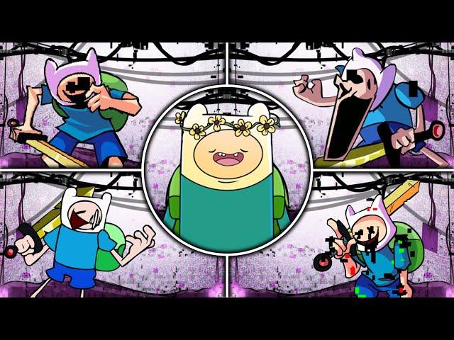 FNF Glitched Finn All Phases - FNF Pibby Finn (Pibby Adventure Time)