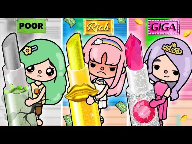 Poor, Rich and Giga Rich in MakeUp Contest| Toca Life Story |Toca Boca