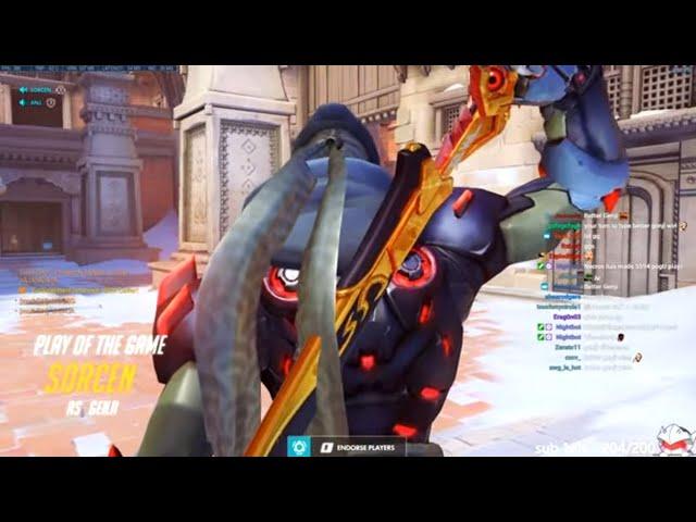 NECROS GENJI BUFF! POTG! [ OVERWATCH SEASON 22 TOP 500 ]