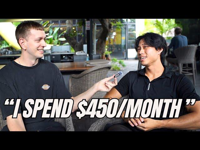 I asked DIGITAL NOMADS how much they SPEND in Thailand 