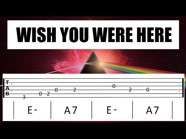 WISH YOU WERE HERE cover (Guitar Tab)