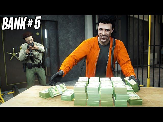 Robbing Every Single Bank in GTA 5 RP..