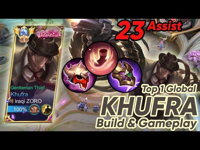 Unpredictable Movement !! Perfect Roam Rotation | Top 1 Global Khufra Gameplay | Build and Gameplay