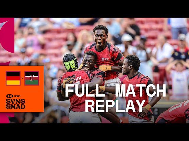 Bringing the Kenyan flair to Madrid | Germany v Kenya | Men's Playoff Qualifier | HSBC Madrid Sevens